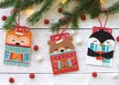 Christmas Hugs Gift Card Holders or Decorations Felt Appliqu� Kit