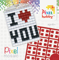 Pixel Hobby - Keyring Starter Kits - I Love You