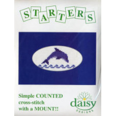 Daisy Design Starter Counted Cross Stitch Kit - Dolphin Daisy Design Starter Counted Cross Stitch Kit - Dolphin