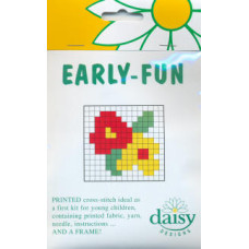 Daisy Designs Early Fun Printed Cross Stitch Kit - Flowers Daisy Designs Early Fun Printed Cross Stitch Kit - Flowers