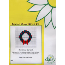 Daisy Designs Early Fun Printed Cross Stitch Christmas Kit - Garland Daisy Designs Early Fun Printed Cross Stitch Christmas Kit - Garland