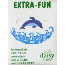 Daisy Designs Extra Fun Counted Cross Stitch Card Kit - Dolphin Daisy Designs Extra Fun Counted Cross Stitch Card Kit - Dolphin
