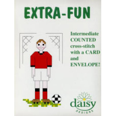 Daisy Designs Extra Fun Counted Cross Stitch Card Kit - Footballer Daisy Designs Extra Fun Counted Cross Stitch Card Kit - Footballer
