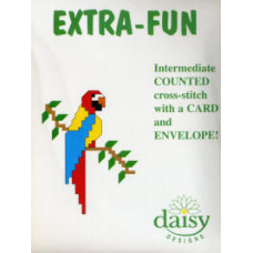 Daisy Designs Extra Fun Counted Cross Stitch Card Kit - Parrot Daisy Designs Extra Fun Counted Cross Stitch Card Kit - Parrot