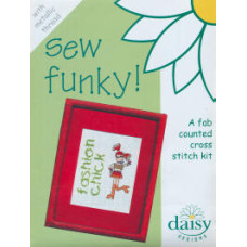 Daisy Design Sew Funky Counted Cross Stitch Kit - Fashion Chick Daisy Design Sew Funky Counted Cross Stitch Kit - Fashion Chick