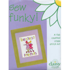 Daisy Design Sew Funky Counted Cross Stitch Kit - Bestest Friends Daisy Design Sew Funky Counted Cross Stitch Kit - Bestest Friends