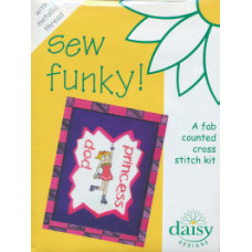 Daisy Design Sew Funky Counted Cross Stitch Kit - Pop Princess Metallic Daisy Design Sew Funky Counted Cross Stitch Kit - Pop Princess Metallic