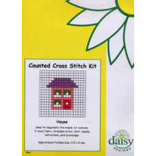 Daisy Designs Fun Stitch Counted Cross Stitch Card Kit - House Daisy Designs Fun Stitch Counted Cross Stitch Card Kit - House