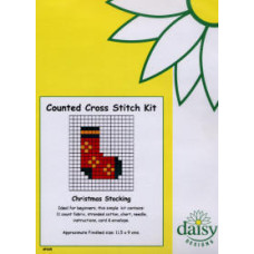 Daisy Designs Fun Stitch Christmas Counted Cross Stitch Card Kit - Stocking Daisy Designs Fun Stitch Christmas Counted Cross Stitch Card Kit - Stocking