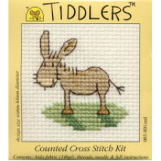 Mouseloft Tiddlers Counted Cross Stitch Kit - Donkey Mouseloft Tiddlers Counted Cross Stitch Kit - Donkey