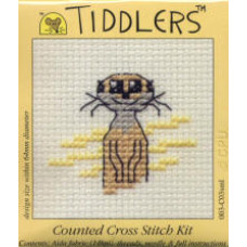 Mouseloft Tiddlers Counted Cross Stitch Kit - Meerkat Mouseloft Tiddlers Counted Cross Stitch Kit - Meerkat