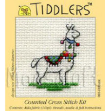 Mouseloft Tiddlers Counted Cross Stitch Kit - Llama Mouseloft Tiddlers Counted Cross Stitch Kit - Llama