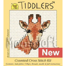 Mouseloft Tiddlers Counted Cross Stitch Kit - Giraffe Mouseloft Tiddlers Counted Cross Stitch Kit - Giraffe