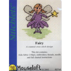 Mouseloft Stitchlets Counted Cross Stitch Kit - Fairy Mouseloft Stitchlets Counted Cross Stitch Kit - Fairy