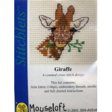 Mouseloft Stitchlets Counted Cross Stitch Kit - Giraffe Mouseloft Stitchlets Counted Cross Stitch Kit - Giraffe