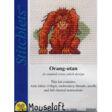 Mouseloft Stitchlets Counted Cross Stitch Kit - Orang-utan Mouseloft Stitchlets Counted Cross Stitch Kit - Orang-utan