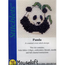 Mouseloft Stitchlets Counted Cross Stitch Kit - Panda Mouseloft Stitchlets Counted Cross Stitch Kit - Panda