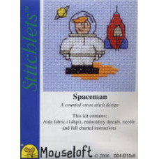 Mouseloft Stitchlets Counted Cross Stitch Kit - Spaceman Mouseloft Stitchlets Counted Cross Stitch Kit - Spaceman