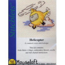 Mouseloft Stitchlets Counted Cross Stitch Kit - Helicopter Mouseloft Stitchlets Counted Cross Stitch Kit - Helicopter