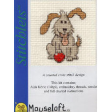 Mouseloft Stitchlets Counted Cross Stitch Kit - Playful Dog Mouseloft Stitchlets Counted Cross Stitch Kit - Playful Dog