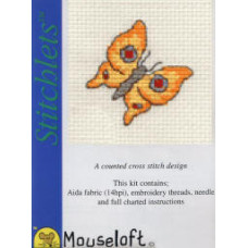 Mouseloft Stitchlets Counted Cross Stitch Kit - Bright Butterfly