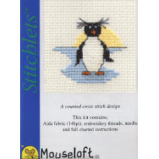 Mouseloft Stitchlets Counted Cross Stitch Kit - Rockhopper Penguin Mouseloft Stitchlets Counted Cross Stitch Kit - Rockhopper Penguin