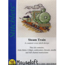 Mouseloft Stitchlets Counted Cross Stitch Kit - Steam Train Mouseloft Stitchlets Counted Cross Stitch Kit - Steam Train