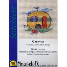 Mouseloft Stitchlets Counted Cross Stitch Kit - Caravan Mouseloft Stitchlets Counted Cross Stitch Kit - Caravan