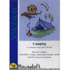 Mouseloft Stitchlets Counted Cross Stitch Kit - Camping Mouseloft Stitchlets Counted Cross Stitch Kit - Camping
