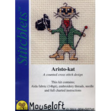 Mouseloft Stitchlets Counted Cross Stitch Kit - Aristo-kat Mouseloft Stitchlets Counted Cross Stitch Kit - Aristo-kat