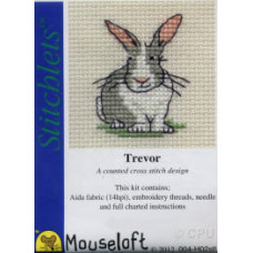 Mouseloft Stitchlets Counted Cross Stitch Kit - Trevor The Rabbit Mouseloft Stitchlets Counted Cross Stitch Kit - Trevor The Rabbit