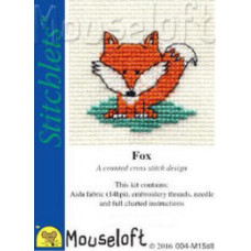 Mouseloft Stitchlets Counted Cross Stitch Kit - Fox Mouseloft Stitchlets Counted Cross Stitch Kit - Fox