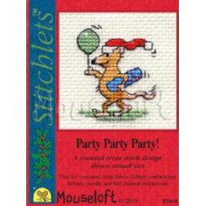 Mouseloft Christmas Counted Cross Stitch Card Kit - Party Party Party! Mouseloft Christmas Counted Cross Stitch Card Kit - Party Party Party!
