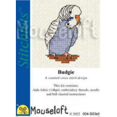 Mouseloft Stitchlets Counted Cross Stitch Kit - Budgie Mouseloft Stitchlets Counted Cross Stitch Kit - Budgie