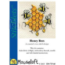 Mouseloft Stitchlets Counted Cross Stitch Kit - Honey Bees Mouseloft Stitchlets Counted Cross Stitch Kit - Honey Bees