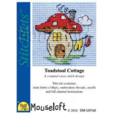 Mouseloft Stitchlets Counted Cross Stitch Kit - Toadstool Cottage Mouseloft Stitchlets Counted Cross Stitch Kit - Toadstool Cottage