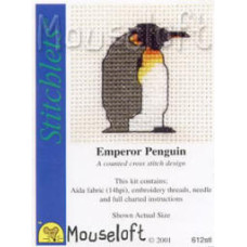Mouseloft Stitchlets Counted Cross Stitch Kit - Emperor Penguin Mouseloft Stitchlets Counted Cross Stitch Kit - Emperor Penguin