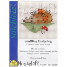 Mouseloft Stitchlets Counted Cross Stitch Kit - Snuffling Hedgehog Mouseloft Stitchlets Counted Cross Stitch Kit - Snuffling Hedgehog