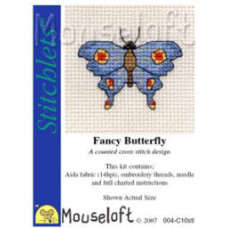 Mouseloft Stitchlets Counted Cross Stitch Kit - Fancy Butterfly Mouseloft Stitchlets Counted Cross Stitch Kit - Fancy Butterfly
