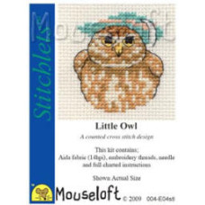 Mouseloft Stitchlets Counted Cross Stitch Kit - Little Owl Mouseloft Stitchlets Counted Cross Stitch Kit - Little Owl