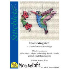 Mouseloft Stitchlets Counted Cross Stitch Kit - Hummingbird Mouseloft Stitchlets Counted Cross Stitch Kit - Hummingbird