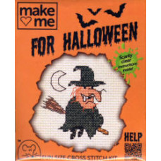 Mouseloft Halloween Counted Cross Stitch Kit - Witch Mouseloft Halloween Counted Cross Stitch Kit - Witch