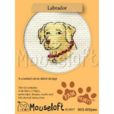 Mouseloft Paw Prints Counted Cross Stitch Kit - Labrador
