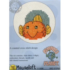 Mouseloft Friendly Planet Counted Cross Stitch Kit - Goldfish