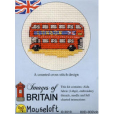 Mouseloft Images of Britain Counted Cross Stitch Kit - London Bus