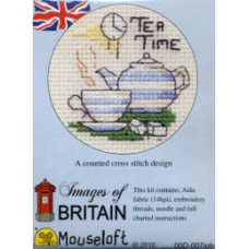 Mouseloft Images of Britain Counted Cross Stitch Kit - Tea Time Mouseloft Images of Britain Counted Cross Stitch Kit - Tea Time