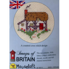 Mouseloft Images of Britain Counted Cross Stitch Kit - Cottage Mouseloft Images of Britain Counted Cross Stitch Kit - Cottage