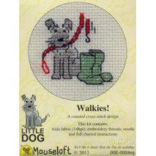 Mouseloft Little Dog Counted Cross Stitch Kit - Walkies! Mouseloft Little Dog Counted Cross Stitch Kit - Walkies!