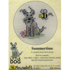 Mouseloft Little Dog Counted Cross Stitch Kit - Summertime Mouseloft Little Dog Counted Cross Stitch Kit - Summertime