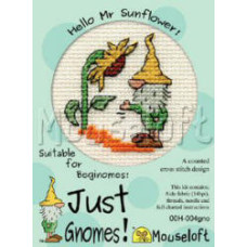 Mouseloft Just Gnomes! Counted Cross Stitch Kit - Hello Mr Sunflower Mouseloft Just Gnomes! Counted Cross Stitch Kit - Hello Mr Sunflower